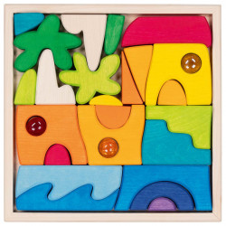 Landschaftspuzzle Honolulu mit 3 Glitzersteinen