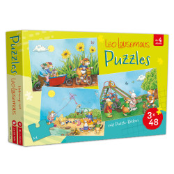 Unterwegs mit Leo Lausemaus Kinderpuzzle