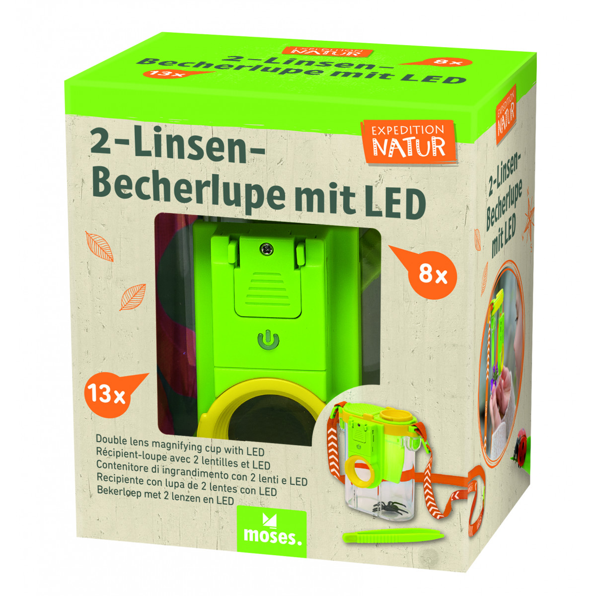 2-Linsen-Becherlupe