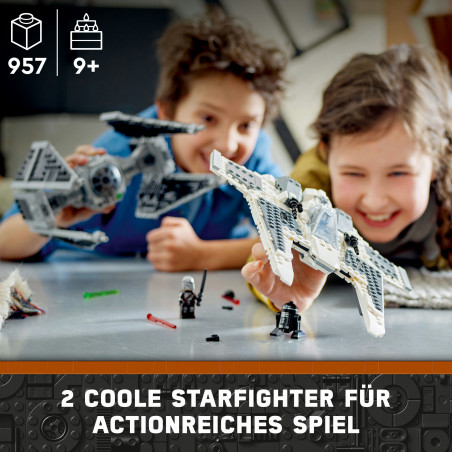 LEGO Star Wars 75348 - Mandalorianischer Fang Fighter vs. TIE Interceptor