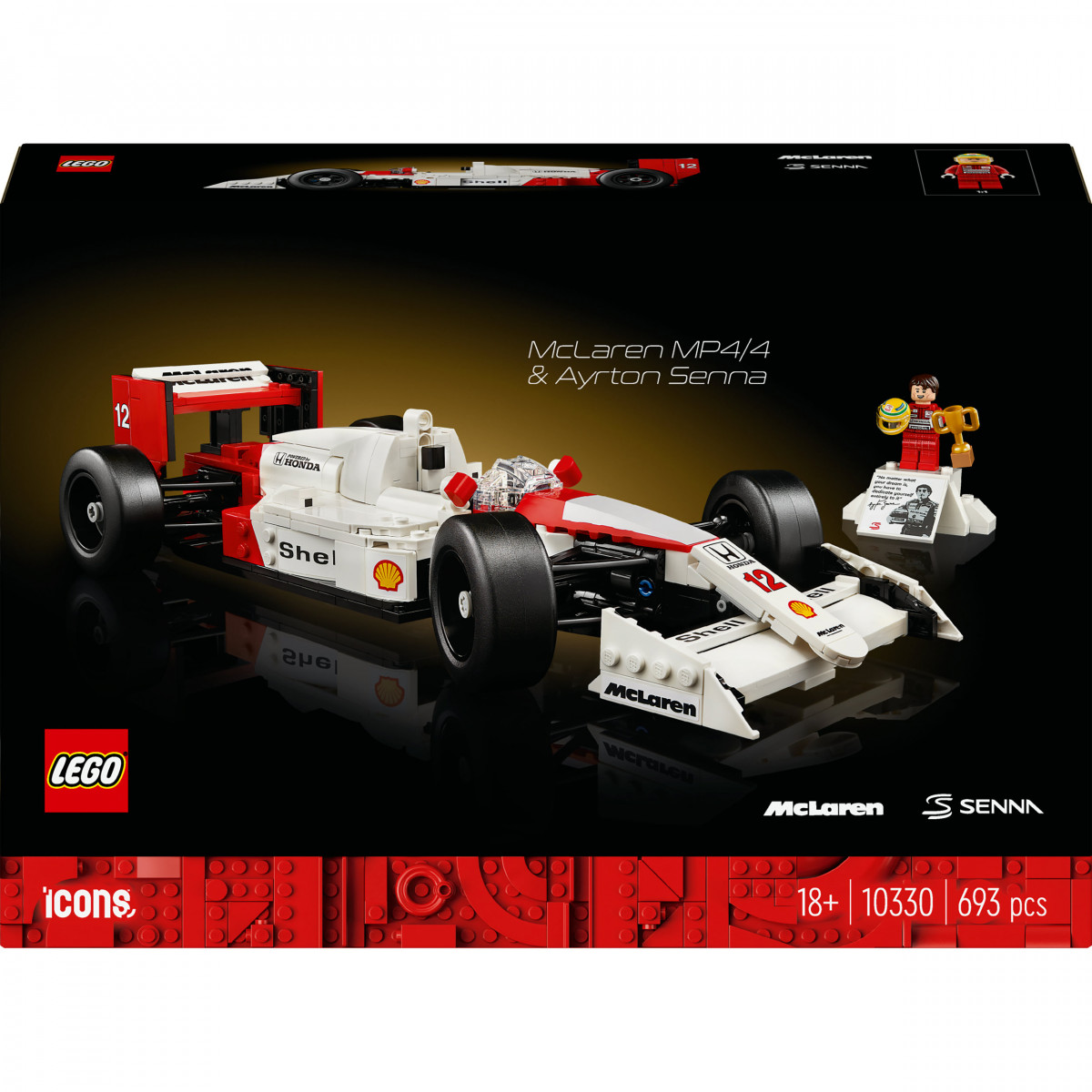 LEGO Icons 10330 - McLaren MP4/4 & Ayrton Senna