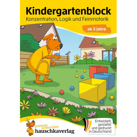 Kindergartenblock - Konzentration, Logik, Feinmotorik ab 3