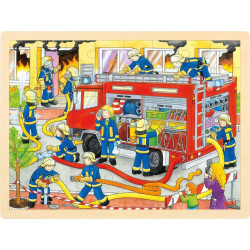 Einlegepuzzle Feuerwehreinsat