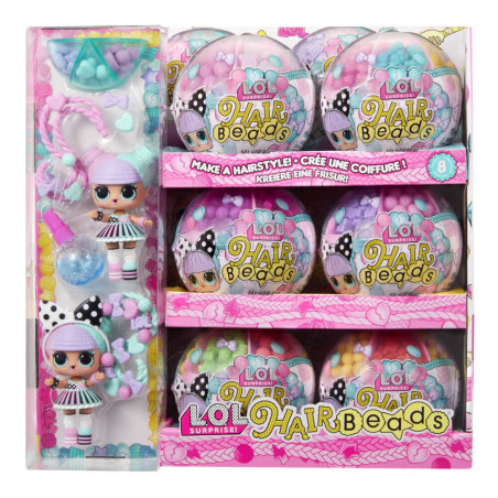 LOL Surpr. Hair Beads Tots, sort.i.Dpy