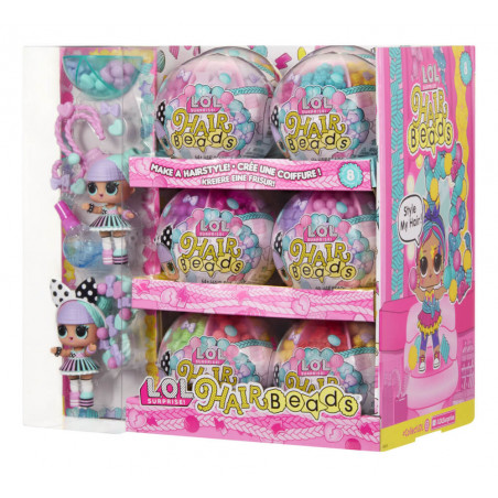 LOL Surpr. Hair Beads Tots, sort.i.Dpy