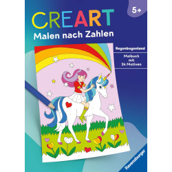 CreArt Malen nach Zahlen ab 5: Regenbogenland