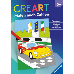 CreArt Malen nach Zahlen ab 5: Fahrzeuge
