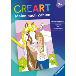 CreArt Malen nach Zahlen ab 7: Pferdeträume