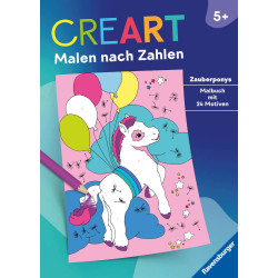 CreArt Malen nach Zahlen ab 5: Zauberponys