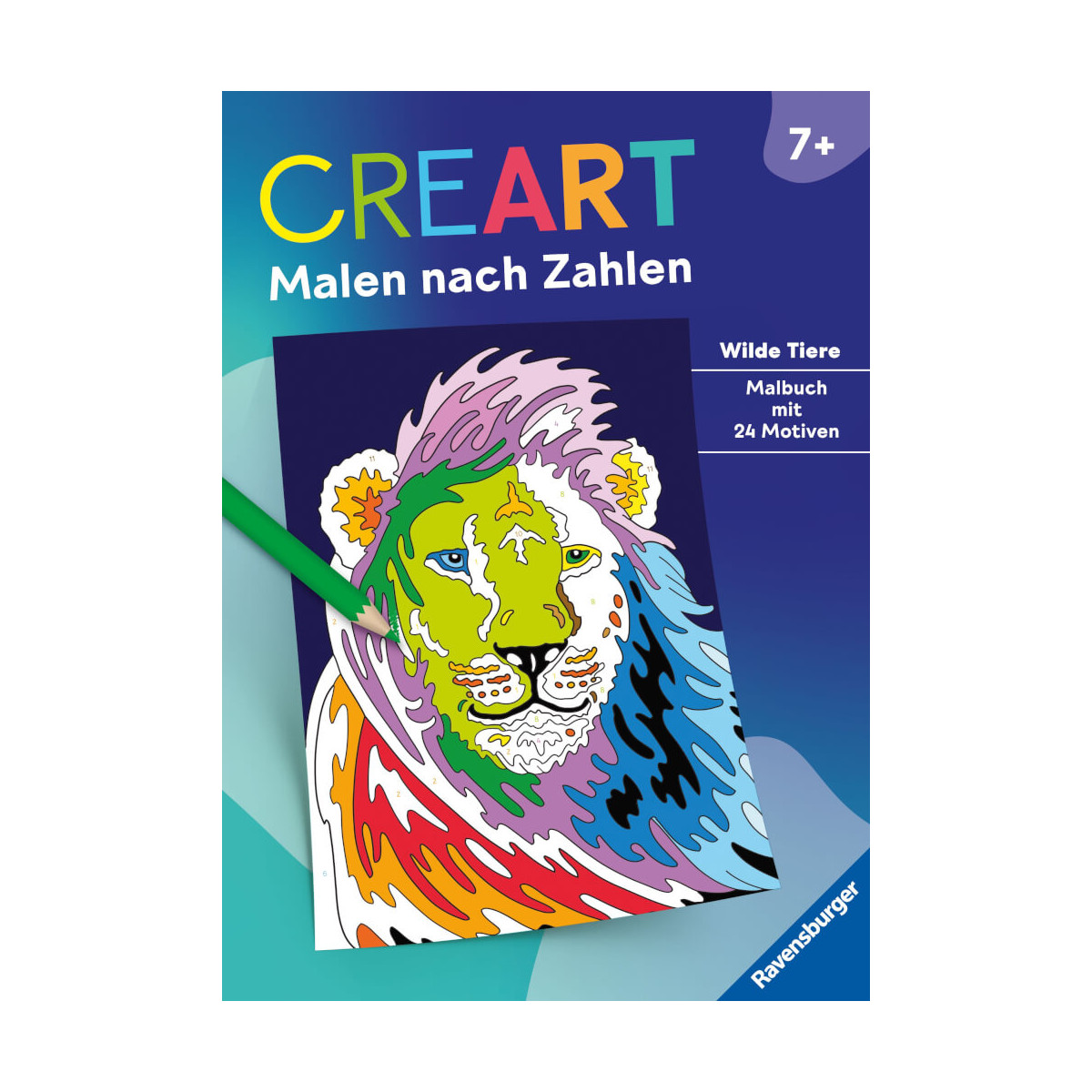 CreArt Malen nach Zahlen ab 7: Wilde Tiere