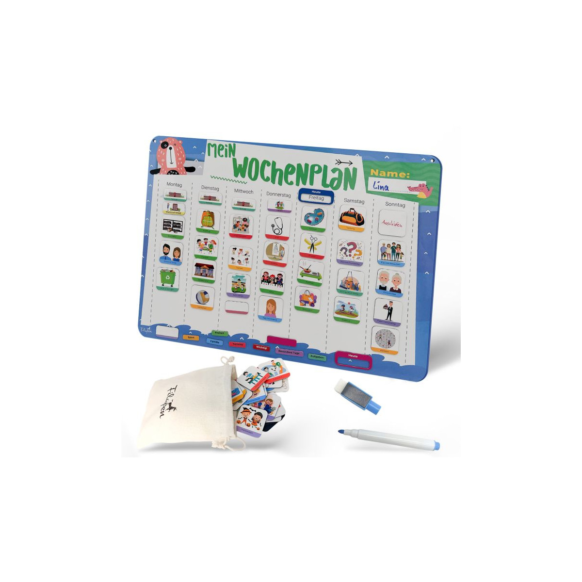 Filapen Wochenplaner Magnettafel