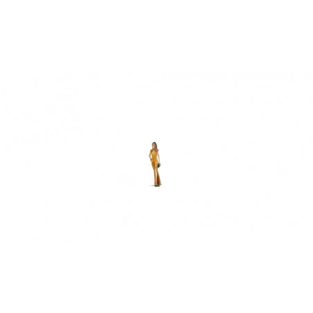 Dame im gelben Kleid