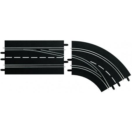 CARRERA DIGITAL 132 - Spurwechselkurve rechts, außen nach innen