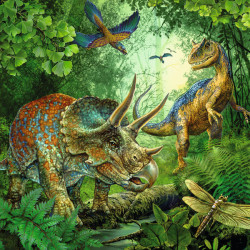 Ravensburger - Faszination Dinosaurier, 3 x 49 Teile