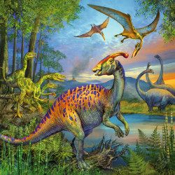 Ravensburger - Faszination Dinosaurier, 3 x 49 Teile