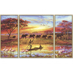 Schipper Malen-nach-Zahlen - Meisterklasse Triptychon - Afrika - Zauber eines Kontinents