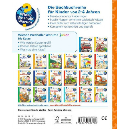 Ravensburger - Wieso? Weshalb? Warum? junior: Die Katze, Band 21
