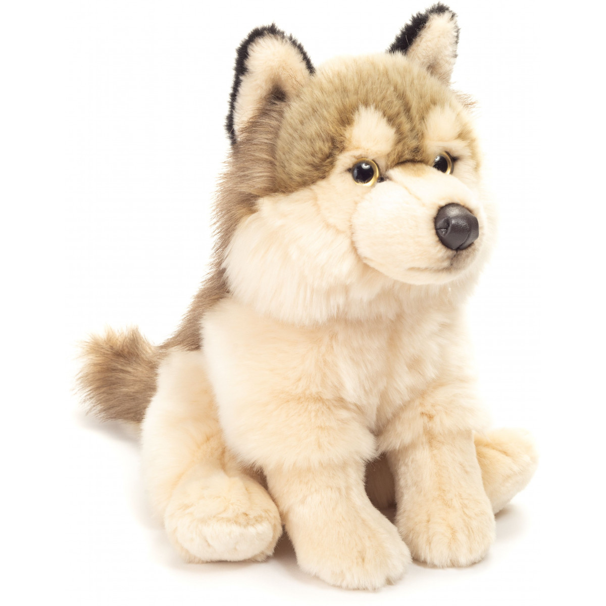 Teddy-Hermann - Wolf sitzend, 29 cm