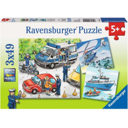 Ravensburger - Polizeieinsatz, 3 x 49 Teile
