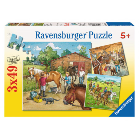 Ravensburger - Mein Reiterhof, 3 x 49 Teile