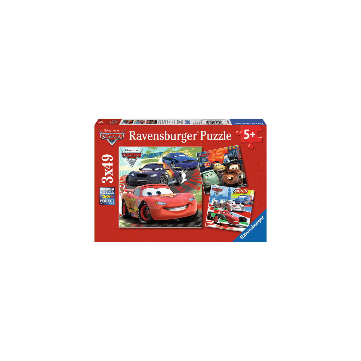 Ravensburger - Weltweiter Rennspaß, 3 x 49 Teile