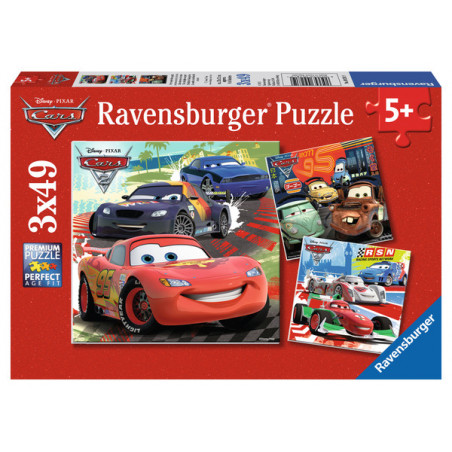 Ravensburger - Weltweiter Rennspaß, 3 x 49 Teile