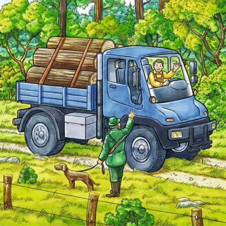 Ravensburger - Große Landmaschinen, 3 x 49 Teile
