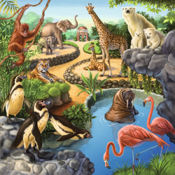 Ravensburger - Wald-/Zoo-/Haustiere, 3 x 49 Teile