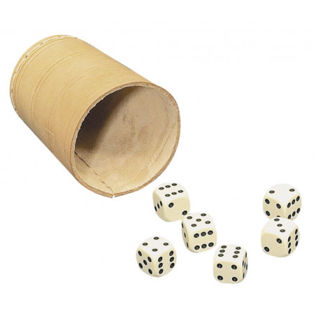 Amigo Spiele - Würfelbecher 8.4cm, 6 Würfel