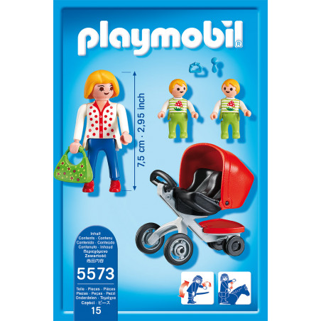 PLAYMOBIL - City Life - In der KiTa: Zwillingskinderwagen