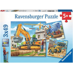 Ravensburger - Große Baufahrzeuge, 3 x 49 Teile