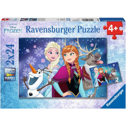 Ravensburger - Frozen - Nordlichter, 2 x 24 Teile