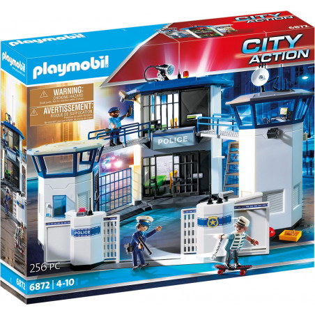 PLAYMOBIL 6872 - Action Heroes - Polizei-Kommandozentrale mit Gefängnis