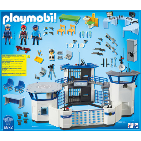 PLAYMOBIL 6872 - Action Heroes - Polizei-Kommandozentrale mit Gefängnis