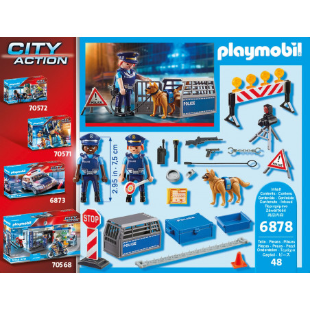 PLAYMOBIL 6878 - Action Heroes - Polizei-Straßensperre