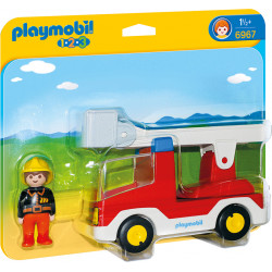 PLAYMOBIL 1.2.3. - 6967 Feuerwehrleiterfahrzeug