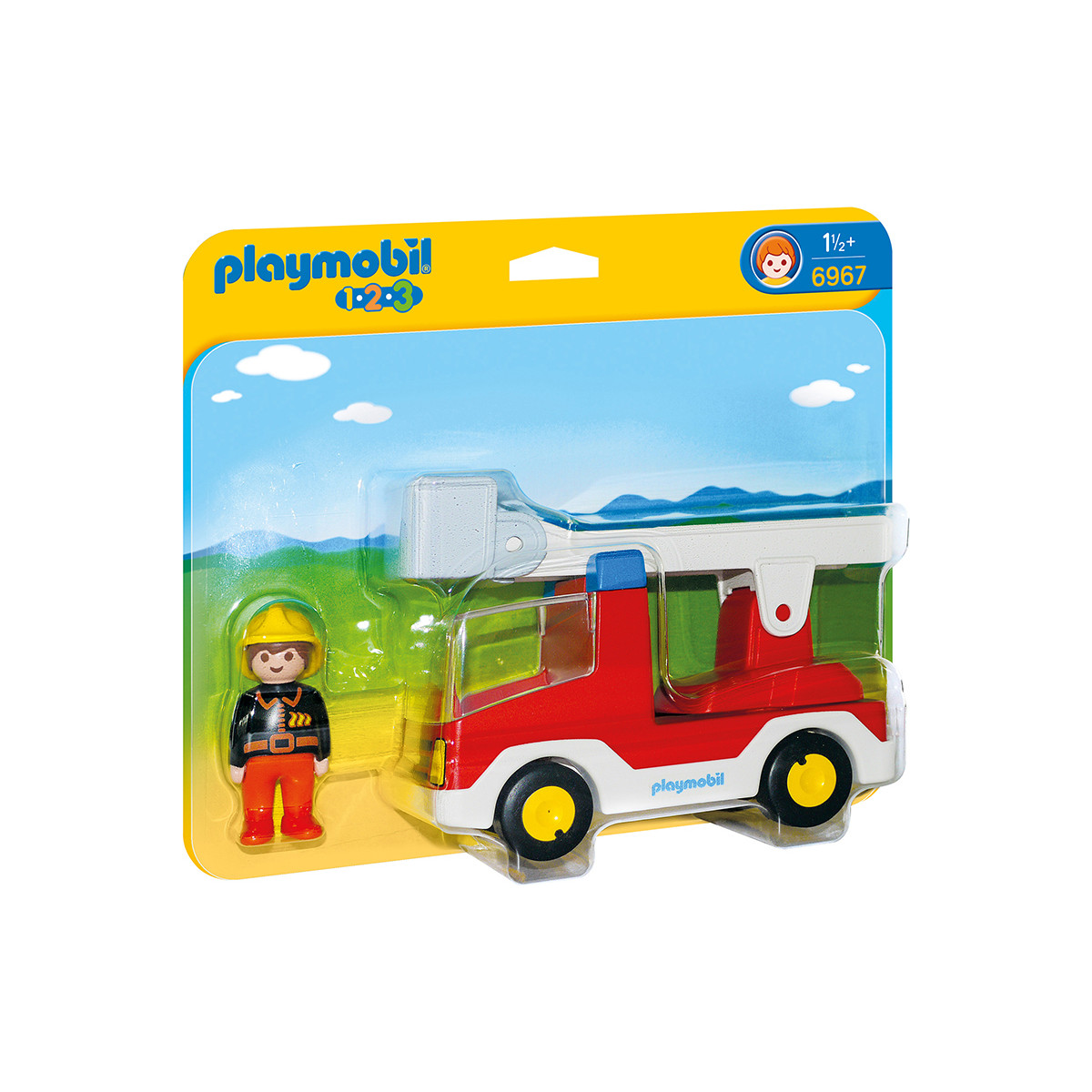 PLAYMOBIL 1.2.3. - 6967 Feuerwehrleiterfahrzeug