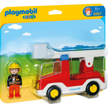 PLAYMOBIL 1.2.3. - 6967 Feuerwehrleiterfahrzeug