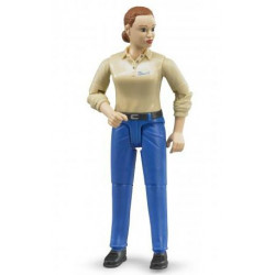 Bruder - Frau mit hellem Hauttyp und blauer Hose