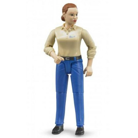 Bruder - Frau mit hellem Hauttyp und blauer Hose