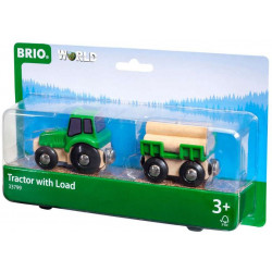 BRIO - Traktor mit Holz-Anhänger