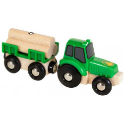 BRIO - Traktor mit Holz-Anhänger