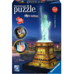 Ravensburger - Freiheitsstatue bei Nacht, 108 Teile