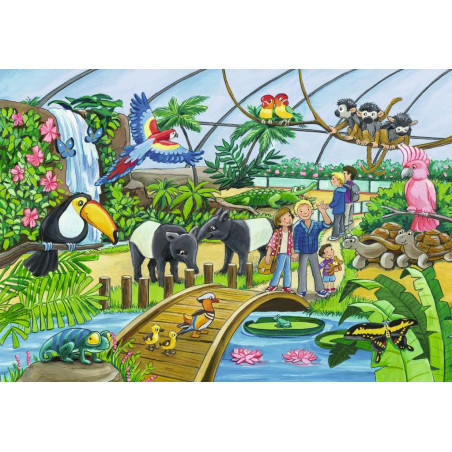 Ravensburger - Willkommen im Zoo, 2 x 24 Teile
