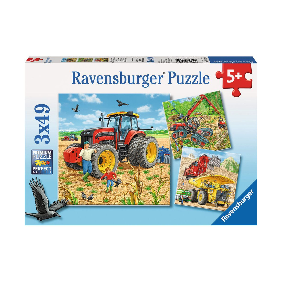 Ravensburger - Große Maschinen, 3 x 49 Teile