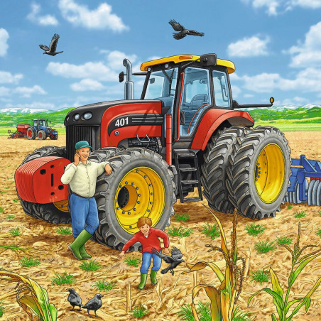 Ravensburger - Große Maschinen, 3 x 49 Teile