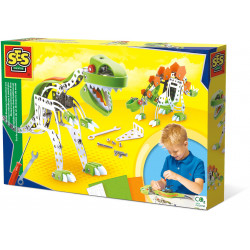 SES Creative - Metalldinosaurier Konstruktionsset