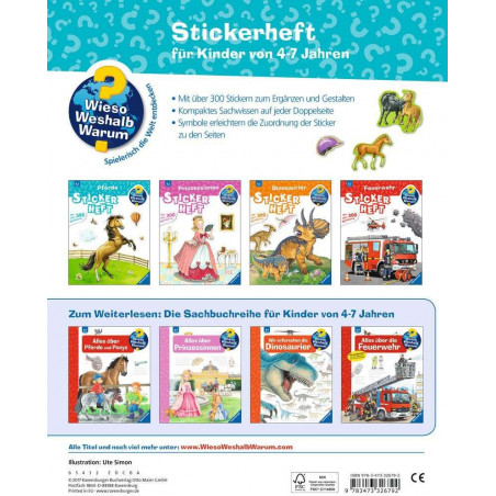 Ravensburger - Wieso? Weshalb? Warum? Stickerheft:  Pferde