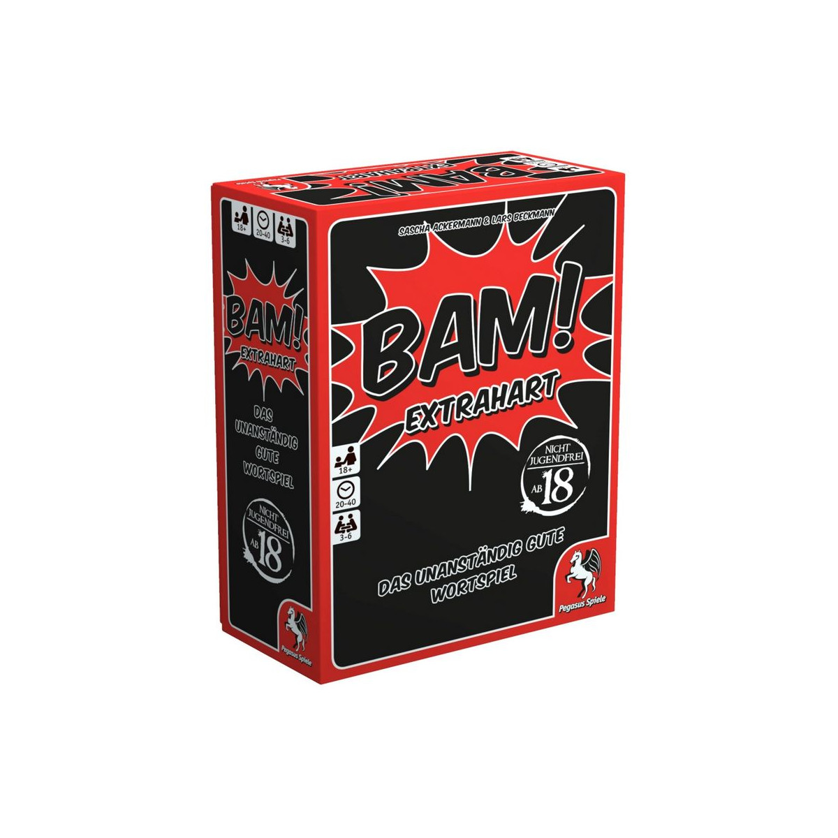 Pegasus Spiele 18301G - Bam! Extrahart, Gioco Di Parole In Tedesco Per Adulti, Espansione Per Festa, 18+ Anni - 4