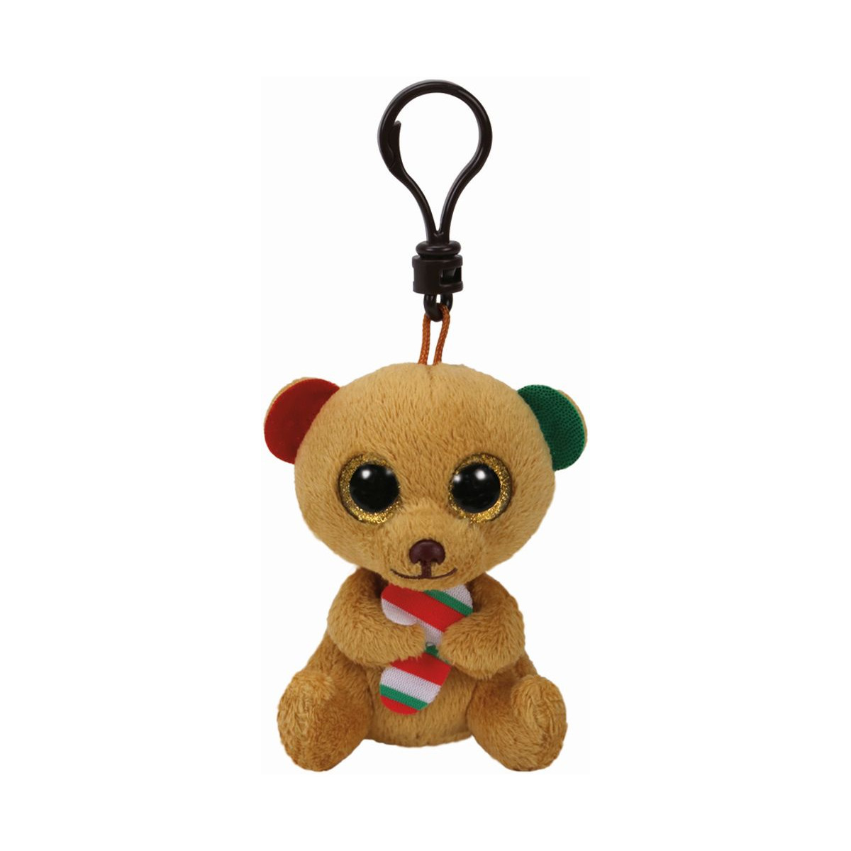 Ty Plüsch - Beanie Boo's Clip - Bella, Bär mit Zuckerstange 8.5cm